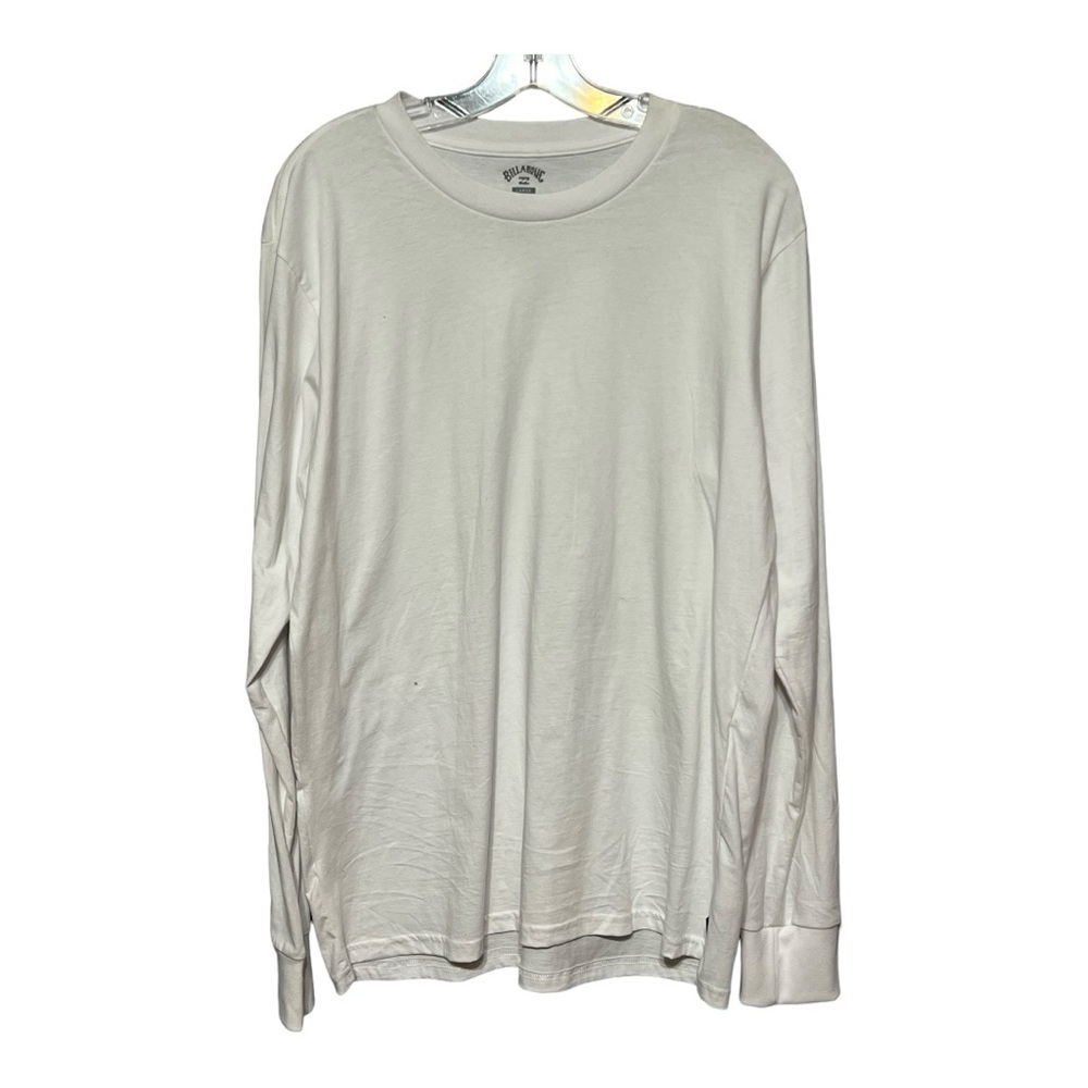 Billabong Long Sleeve Crew Neck Graphic Tee White Red Rose Printed Shirt Large